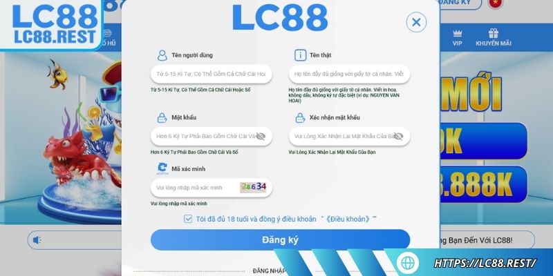Hoàn tất đăng ký thành viên