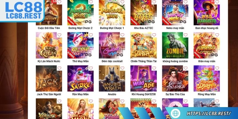 Chủ đề trò chơi phong phú